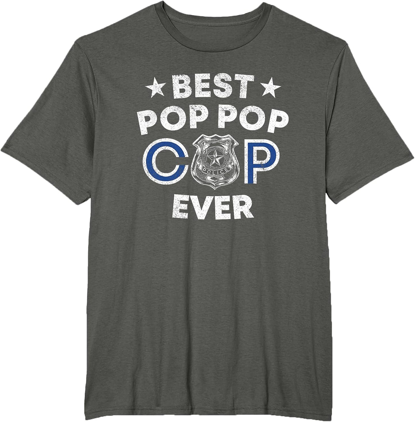 Best Pop Pop Cop Ever Police Grandpa Gift