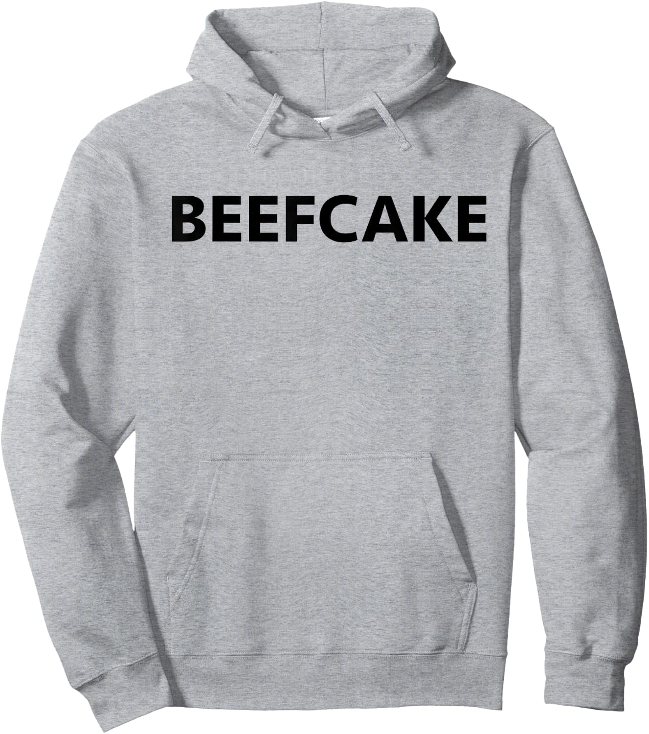 Beefcake Gym Workout Muscle T Shirt Hoodie - Hoodie | Ash