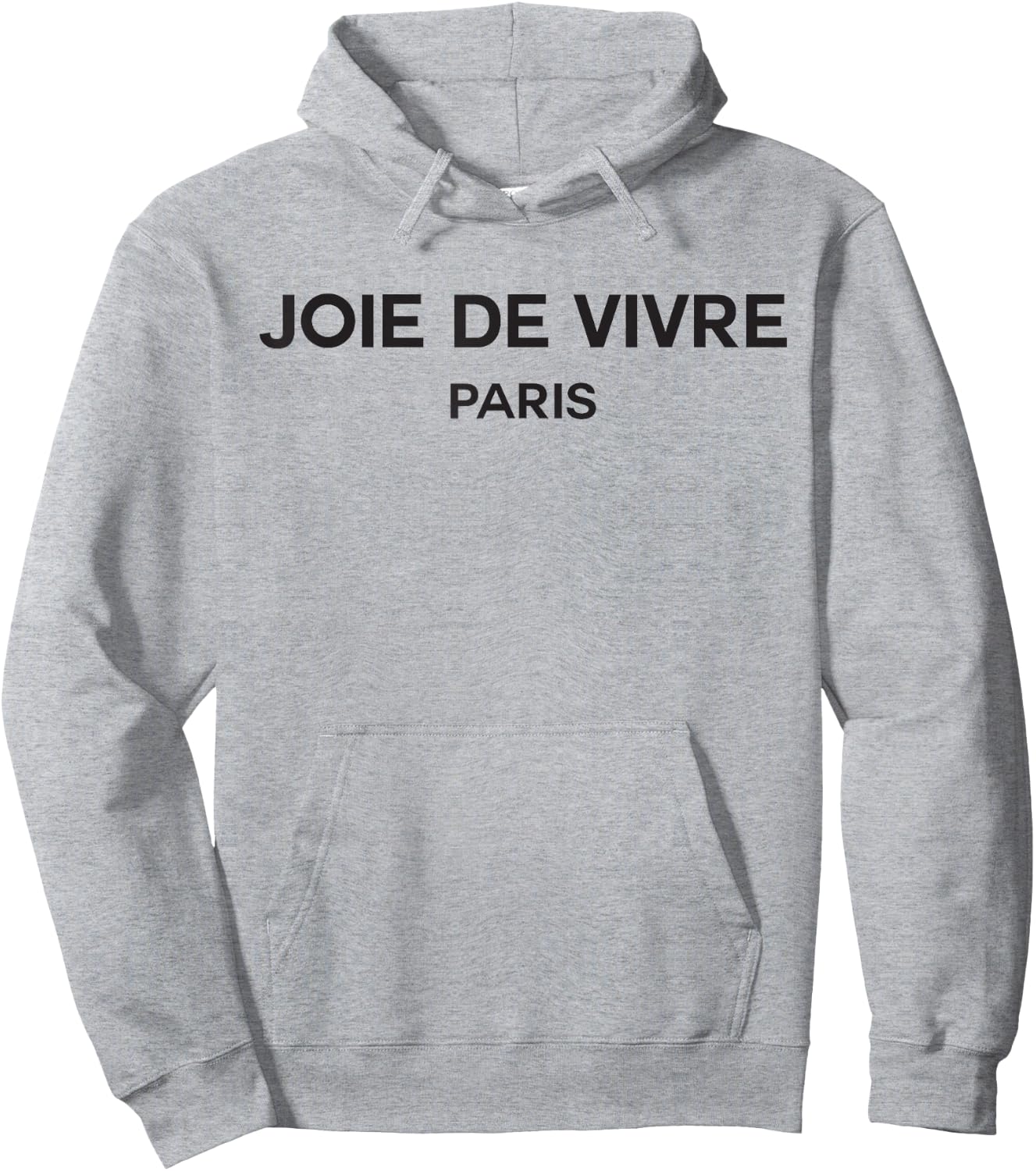 Joie de Vivre Paris French Saying Hoodie - Hoodie | Ash