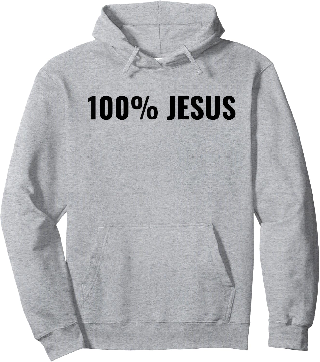 100% Jesus Hoodie - Hoodie | Ash