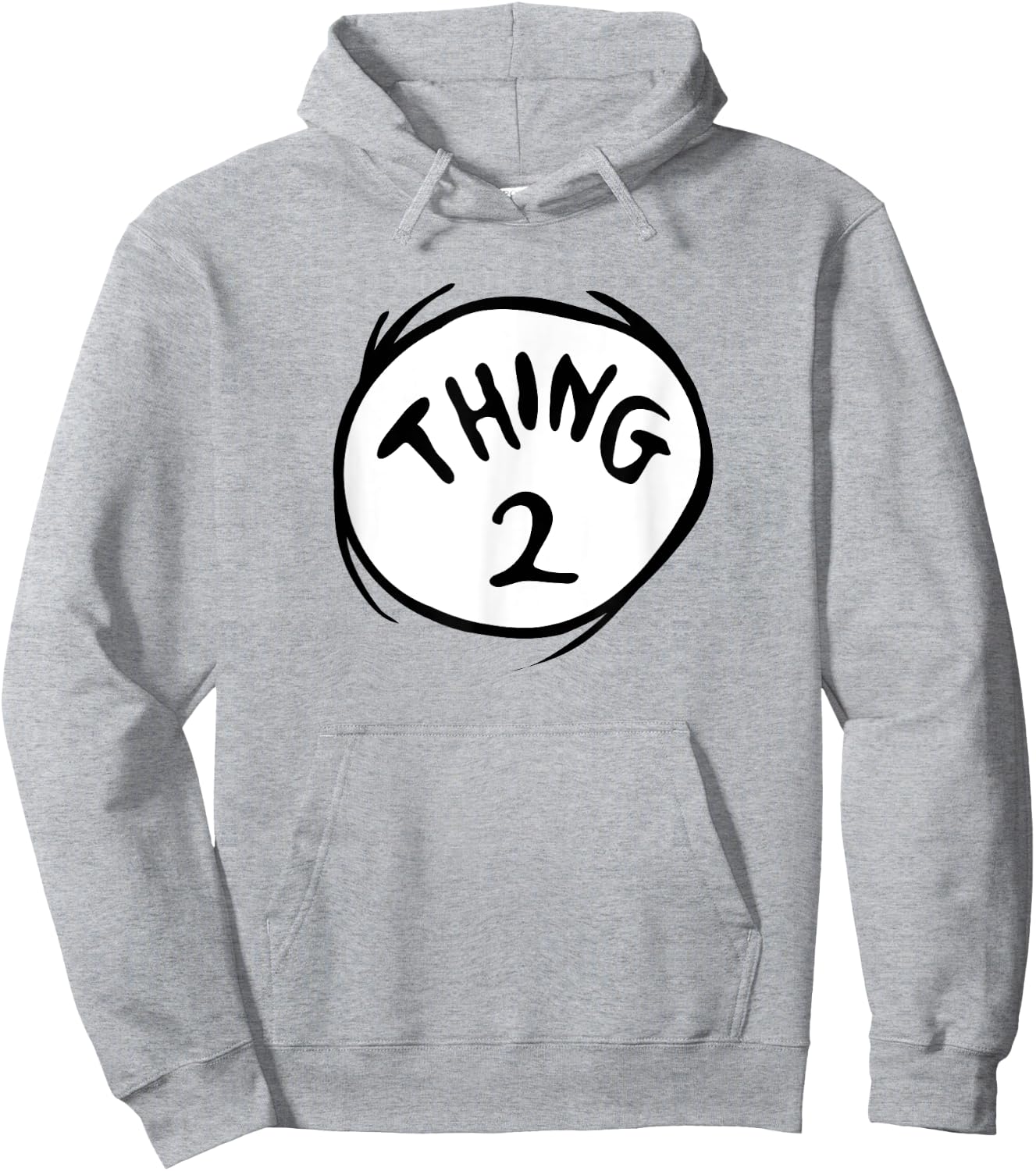 Dr. Seuss Thing 2 Emblem Hoodie - Hoodie | Ash