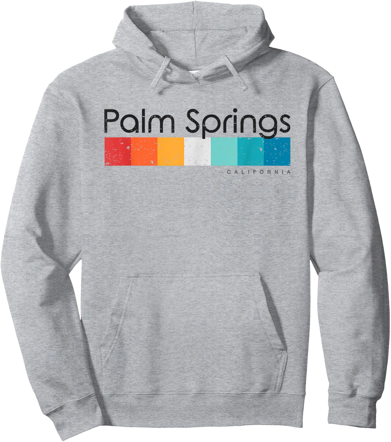 Vintage Palm Springs California CA Retro Design Hoodie - Hoodie | Ash