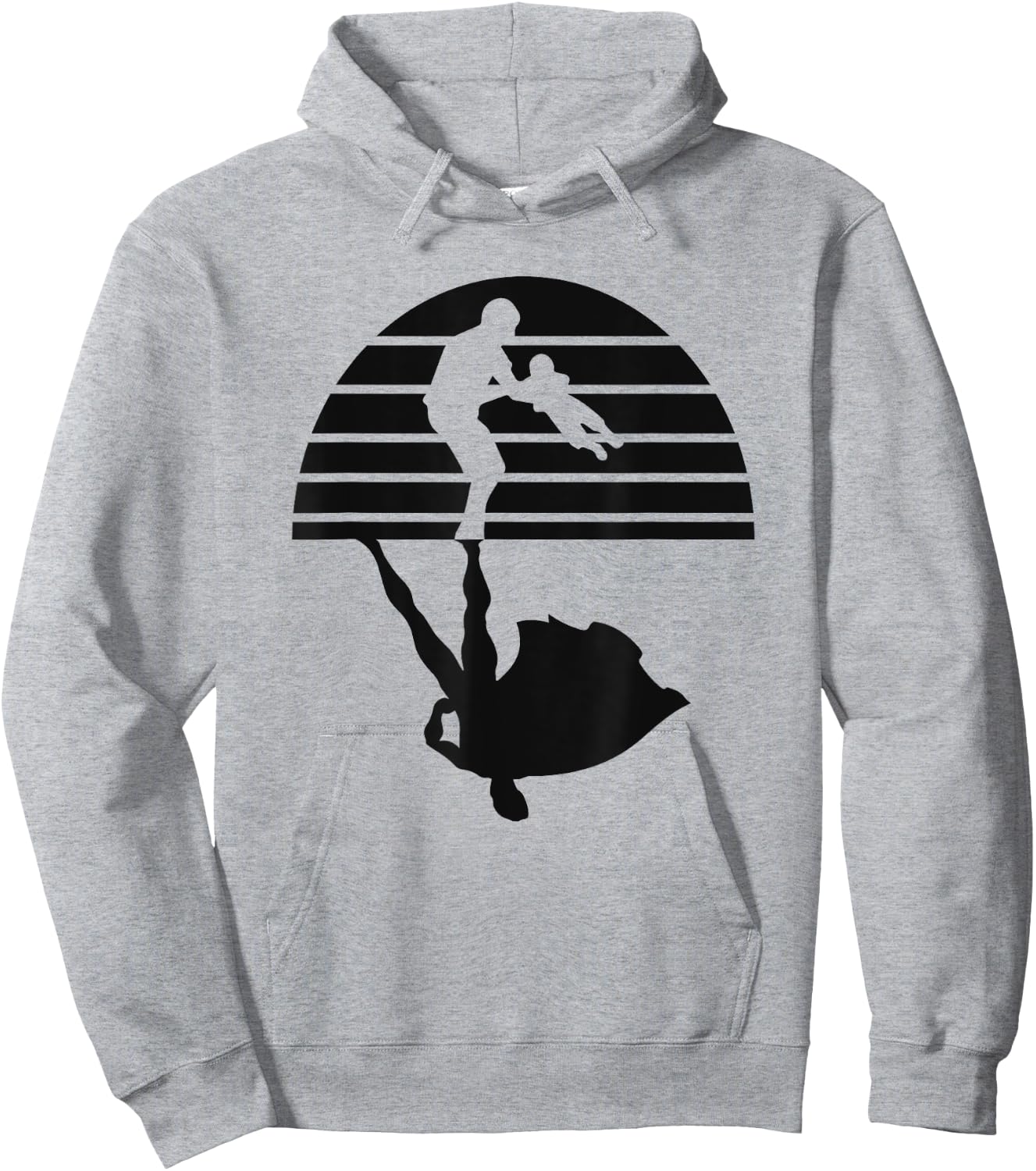 Super Dad Shadow Funny Hero Hoodie - Hoodie | Ash