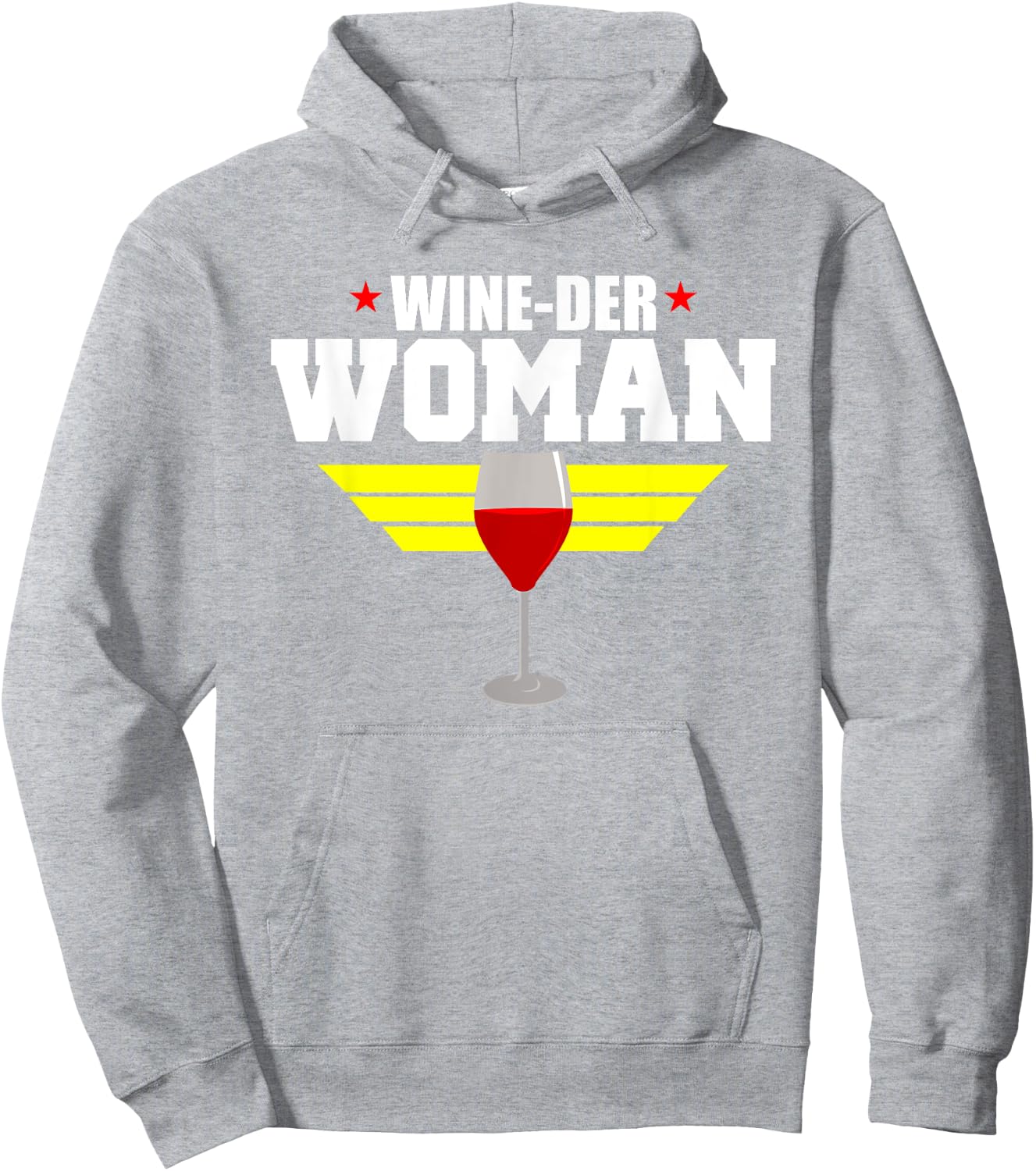 Funny Wine Saying Shirt - Wine-Der Woman Humor Hoodie - Hoodie | Ash