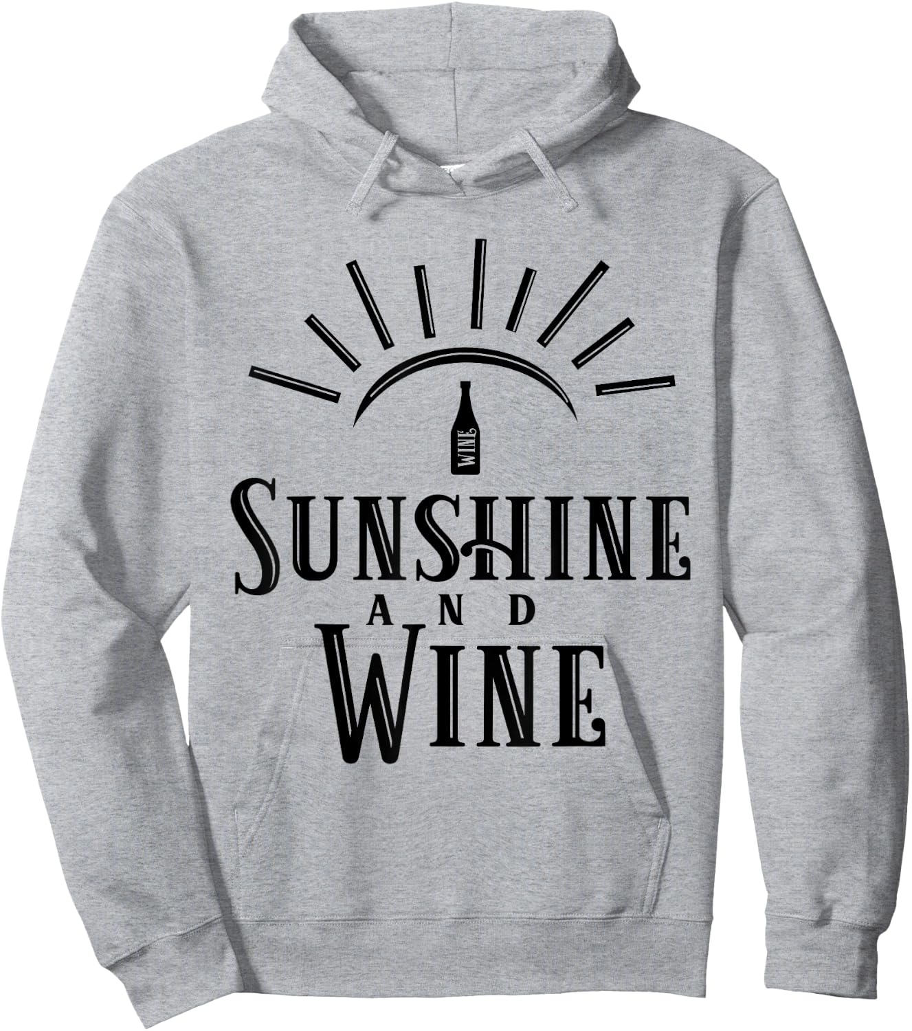 Sunshine and Wine - Funny Drinking Gift Women Hoodie - Hoodie | Ash