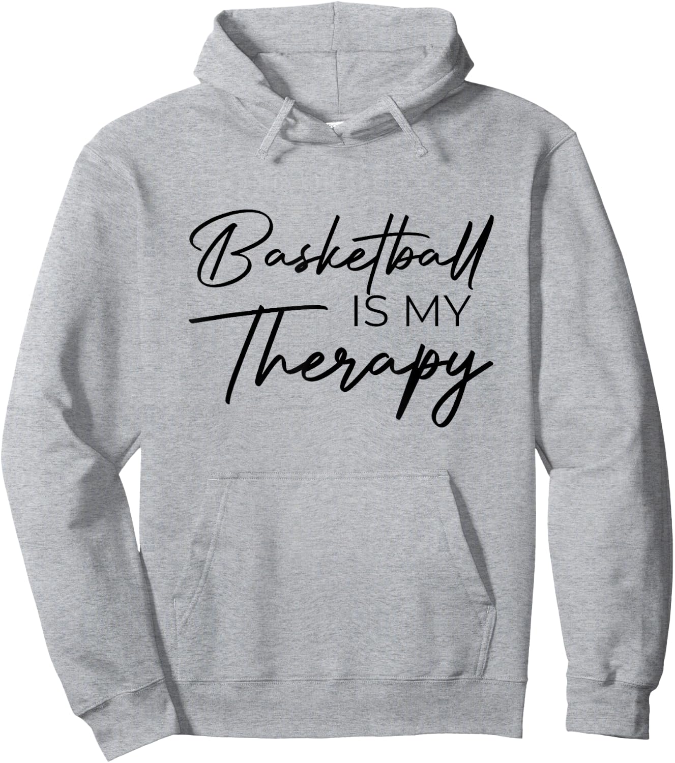 Basketball is my therapy Hoodie - Hoodie | Ash