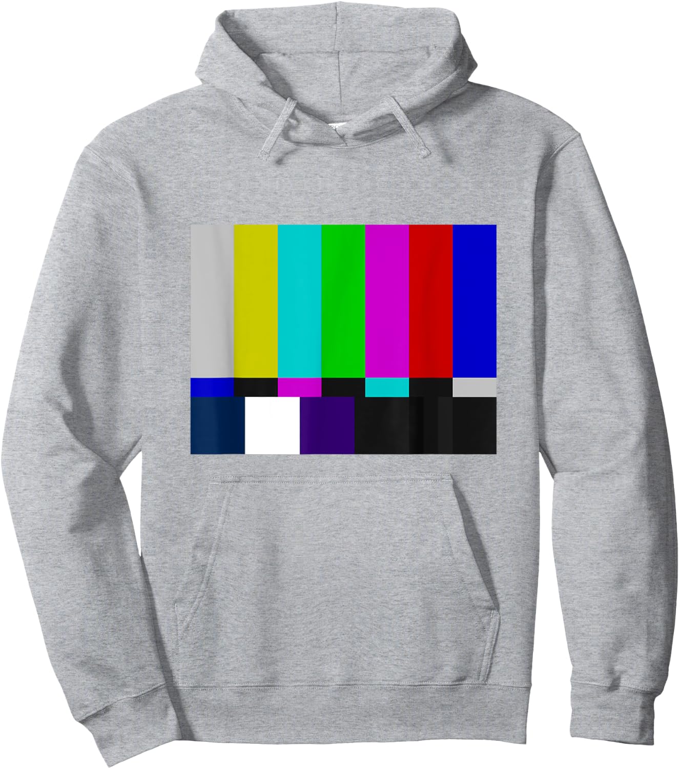 TV Test pattern like test card pal ntsc Hoodie - Hoodie | Ash