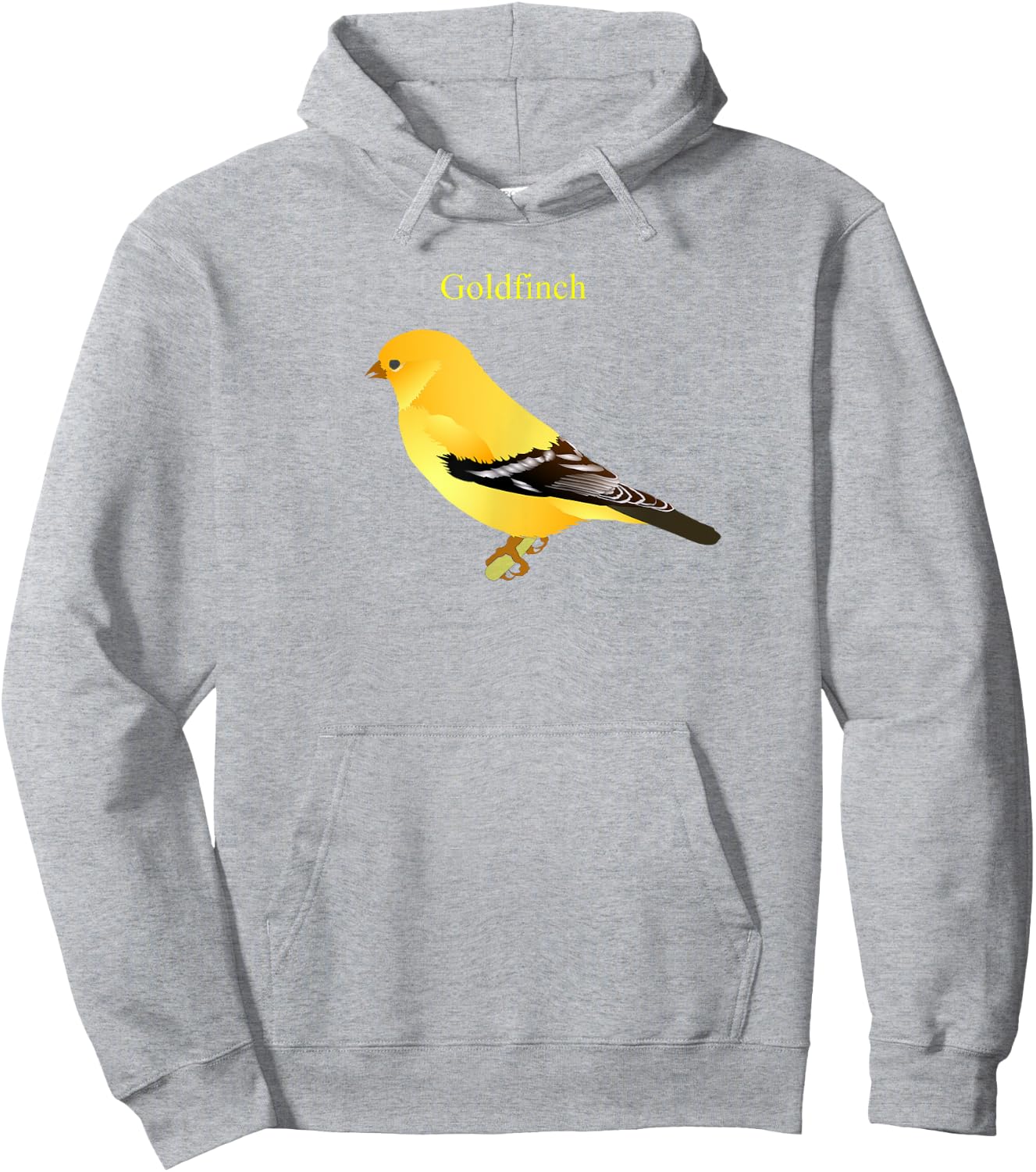 Goldfinch Songbird Cute Yellow Bird Art Hoodie - Hoodie | Ash