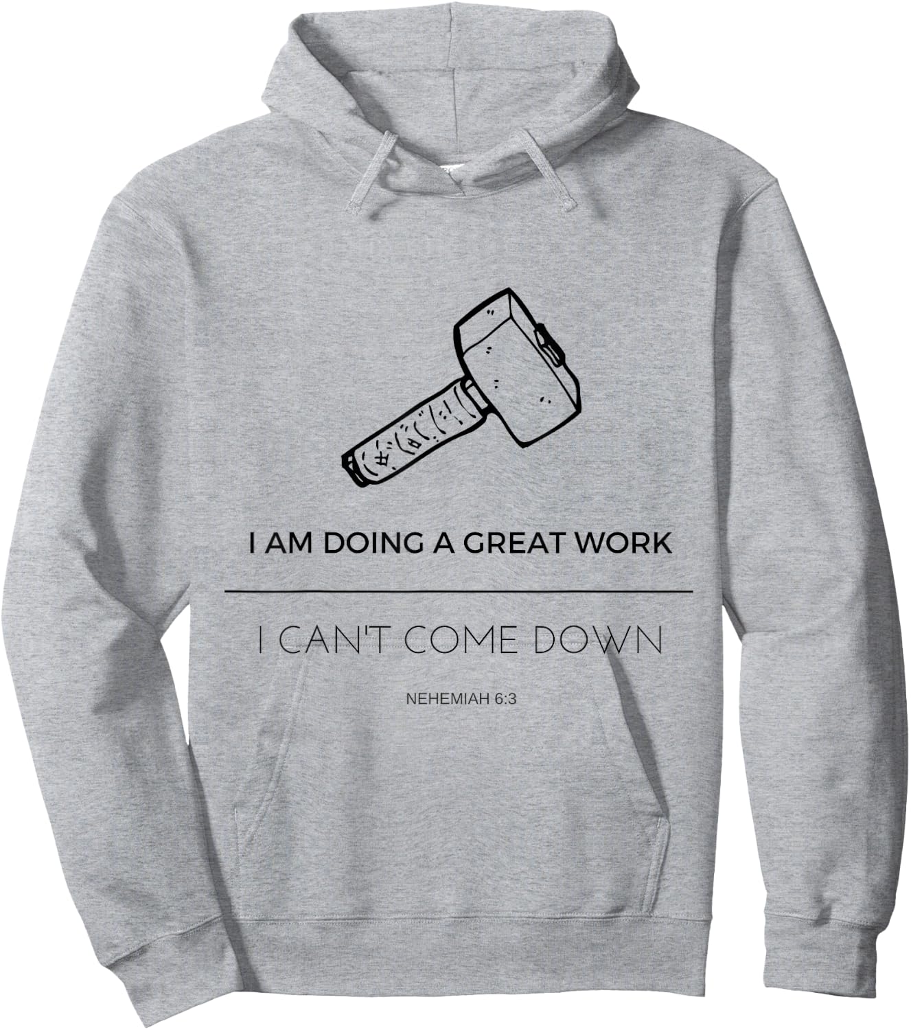 Nehemiah's Great Work Rebuild the Wall Hoodie - Hoodie | Ash