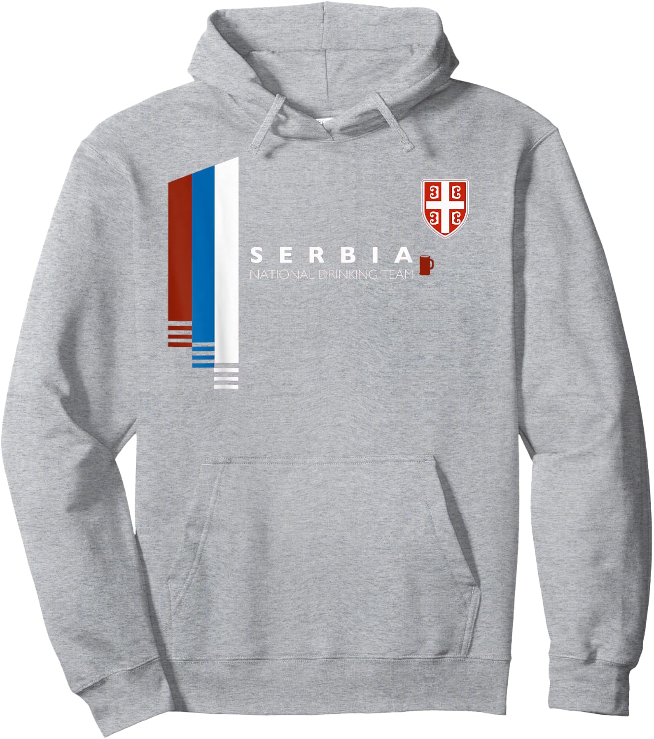Serbia National Drinking Team | Serbian Pride Hoodie - Hoodie | Ash