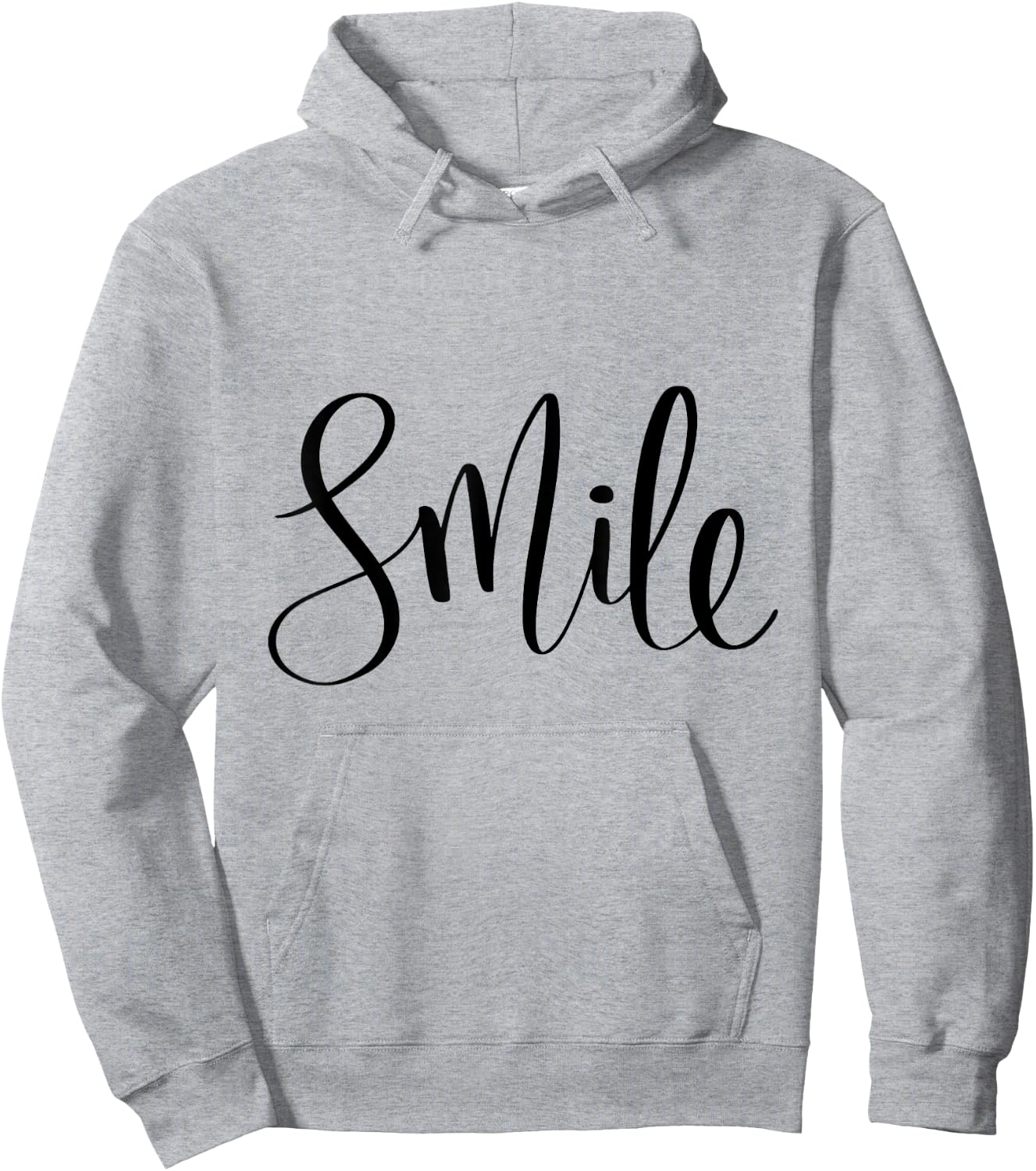 Smile Graphic Quote Hoodie - Hoodie | Ash