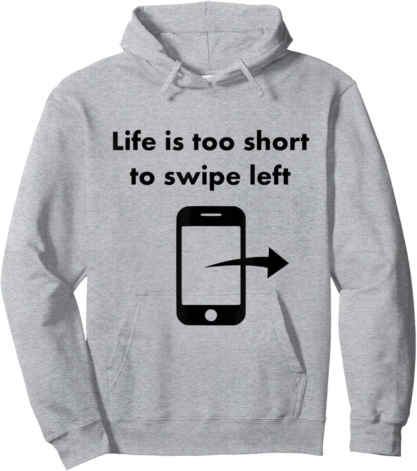 Just Swipe Right Tinder Shirt Hoodie - Hoodie | Ash