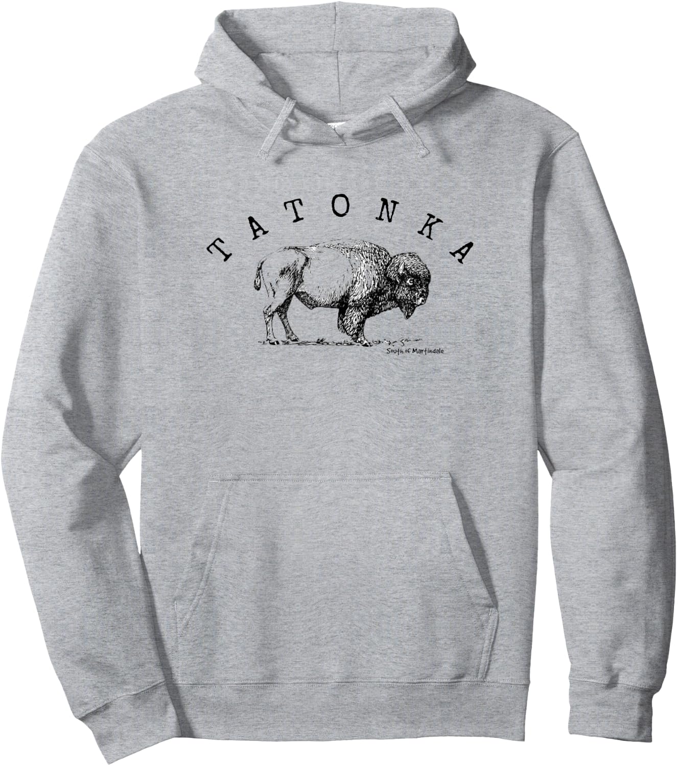 Tatonka American Buffalo T Shirt Hoodie - Hoodie | Ash