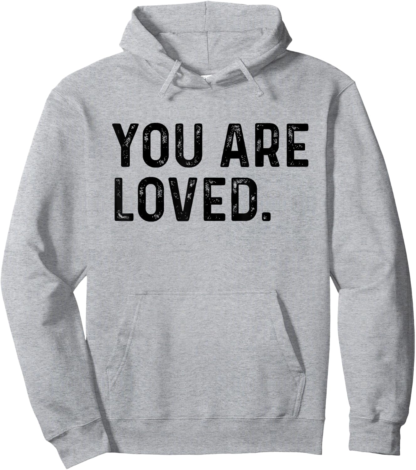 You Are Loved | Deluxe Vintage Christian Gift Hoodie - Hoodie | Ash