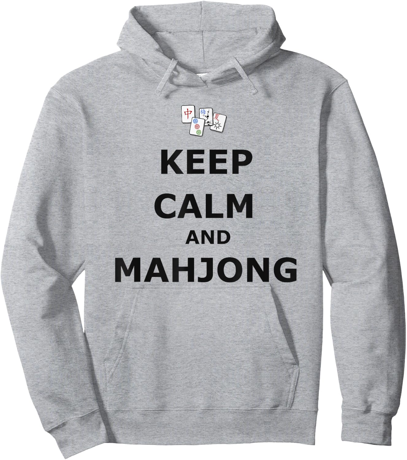 Keep Calm and Mahjong Hoodie - Hoodie | Ash