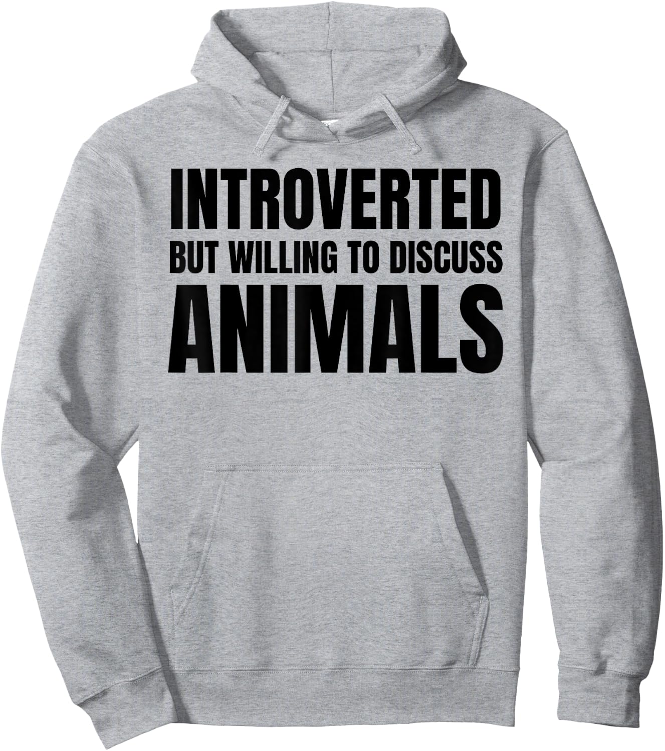 Introverted But Willing To Discuss Animals Hoodie - Hoodie | Ash