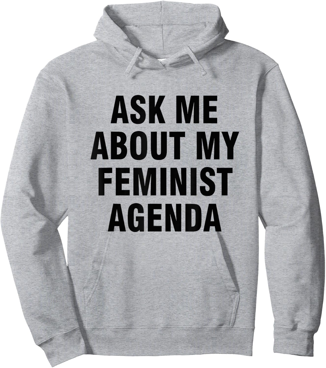 Ask me about my feminist agenda Hoodie - Hoodie | Ash