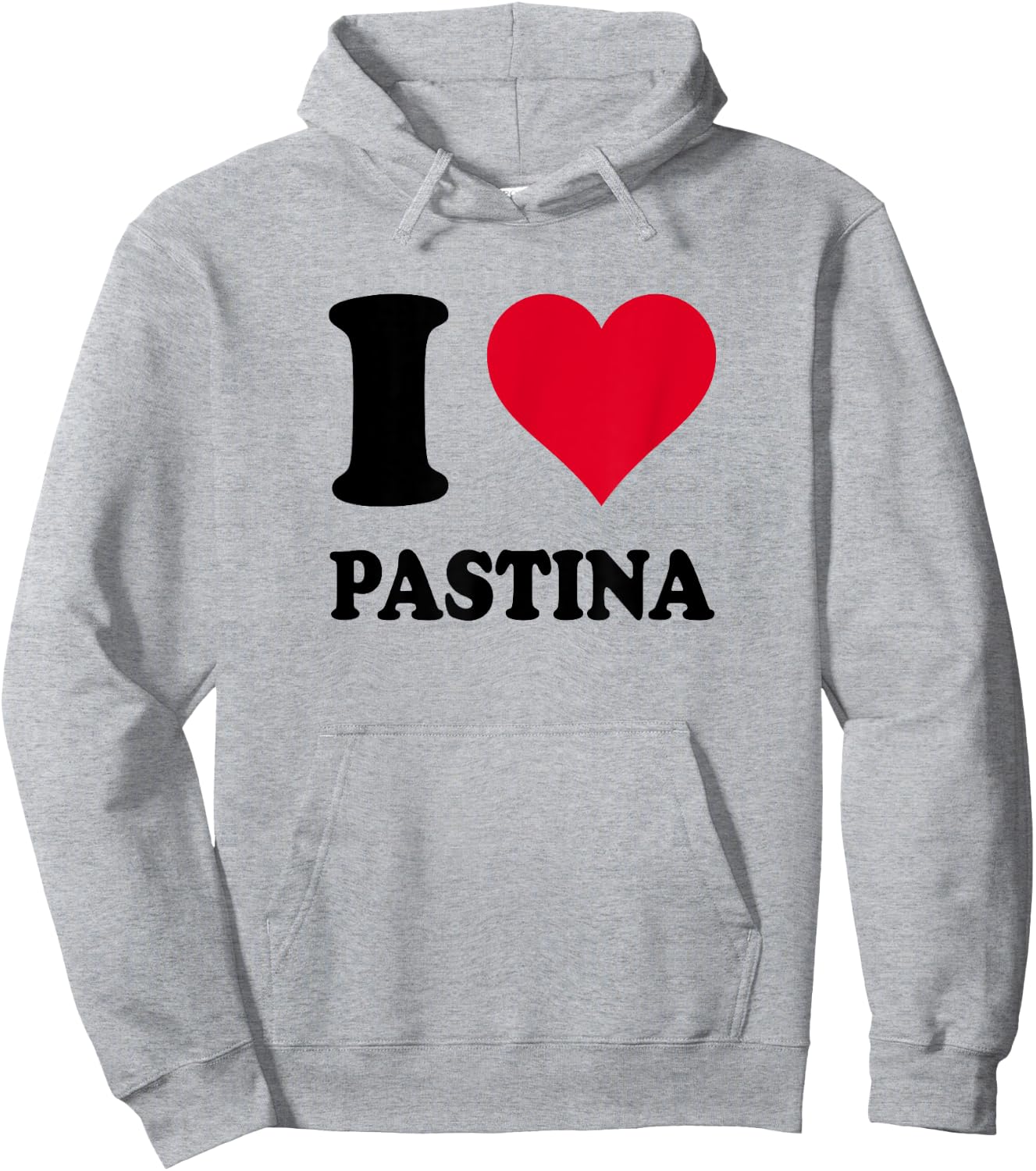 Red Heart I Love Pastina Hoodie - Hoodie | Ash
