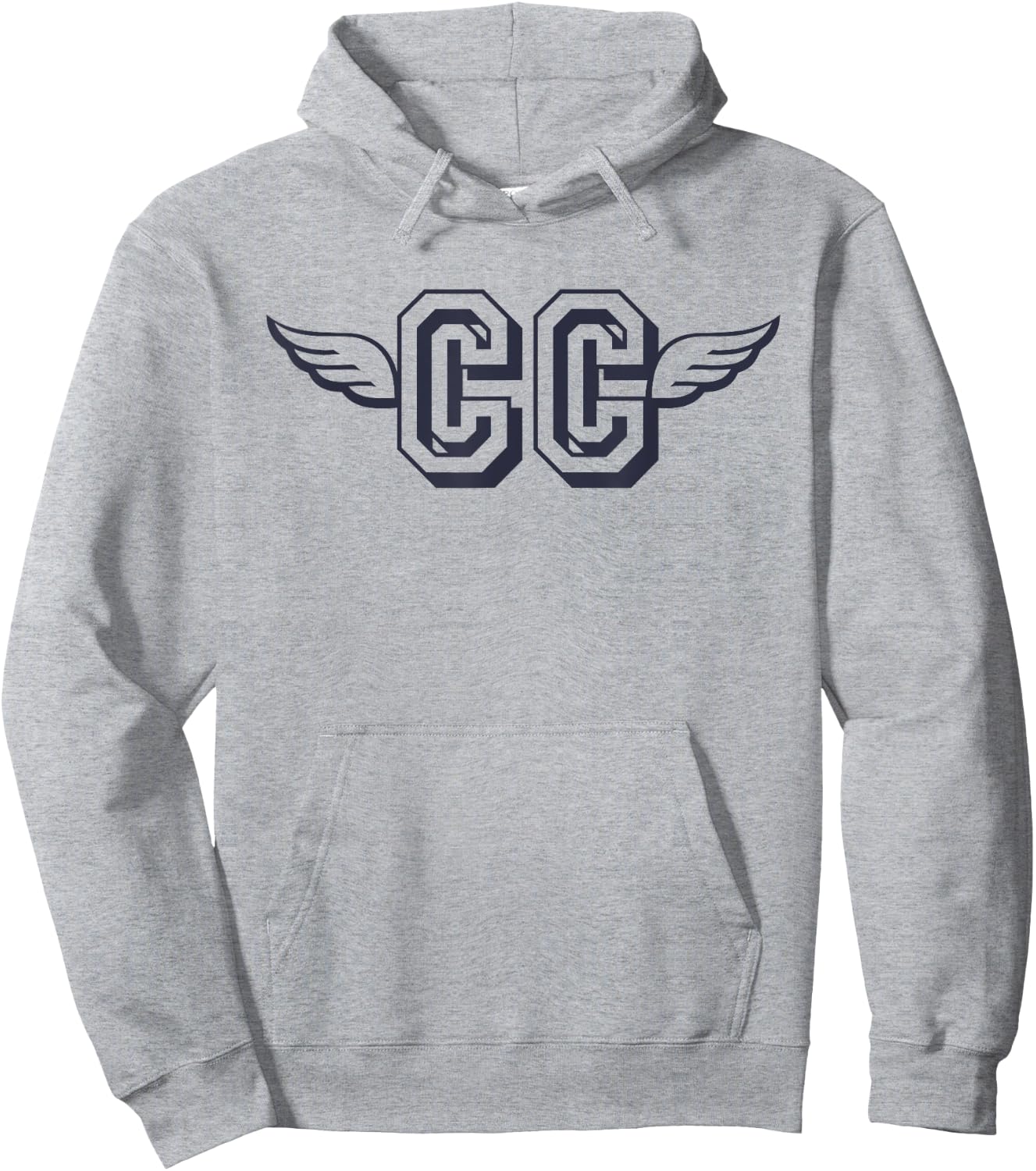 Retro CC Cross Country Running Wings Logo Hoodie - Hoodie | Ash