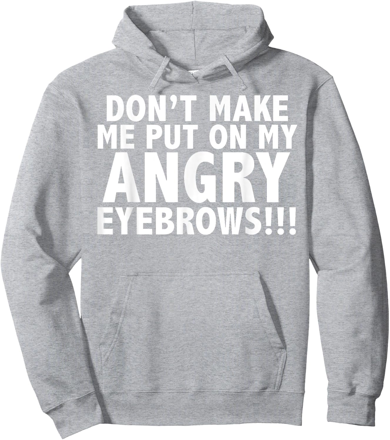 Angry Eyebrows Hoodie - Hoodie | Ash