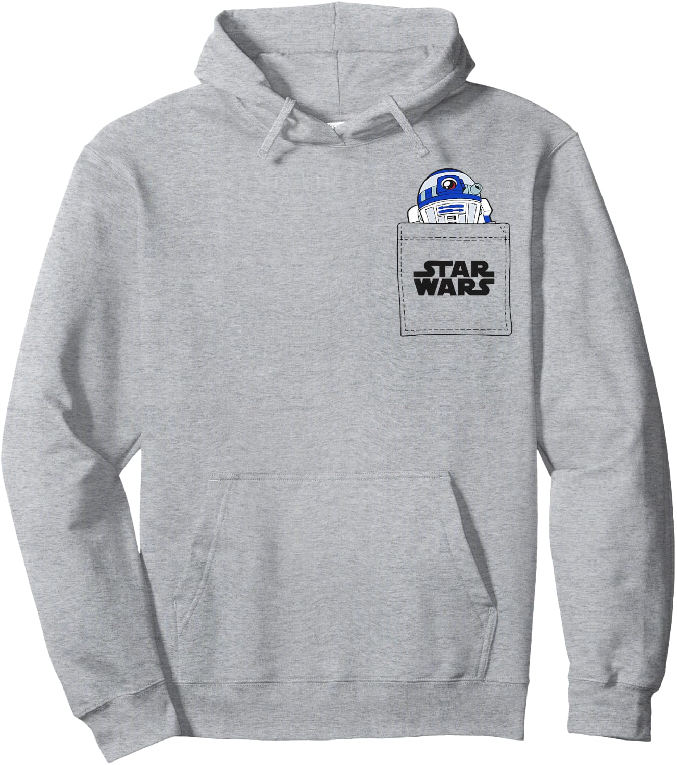 Star Wars R2-D2 Droid In My Pocket Graphic Hoodie - Hoodie | Ash