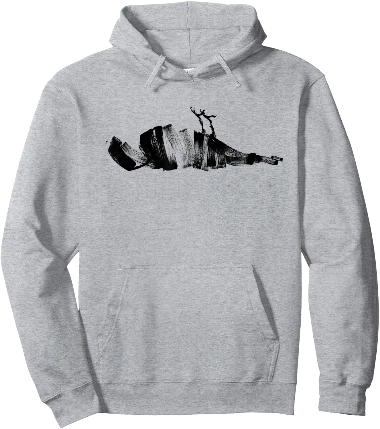 ATTICUS Brush Bird T Shirt (Black Print) Hoodie - Hoodie | Ash