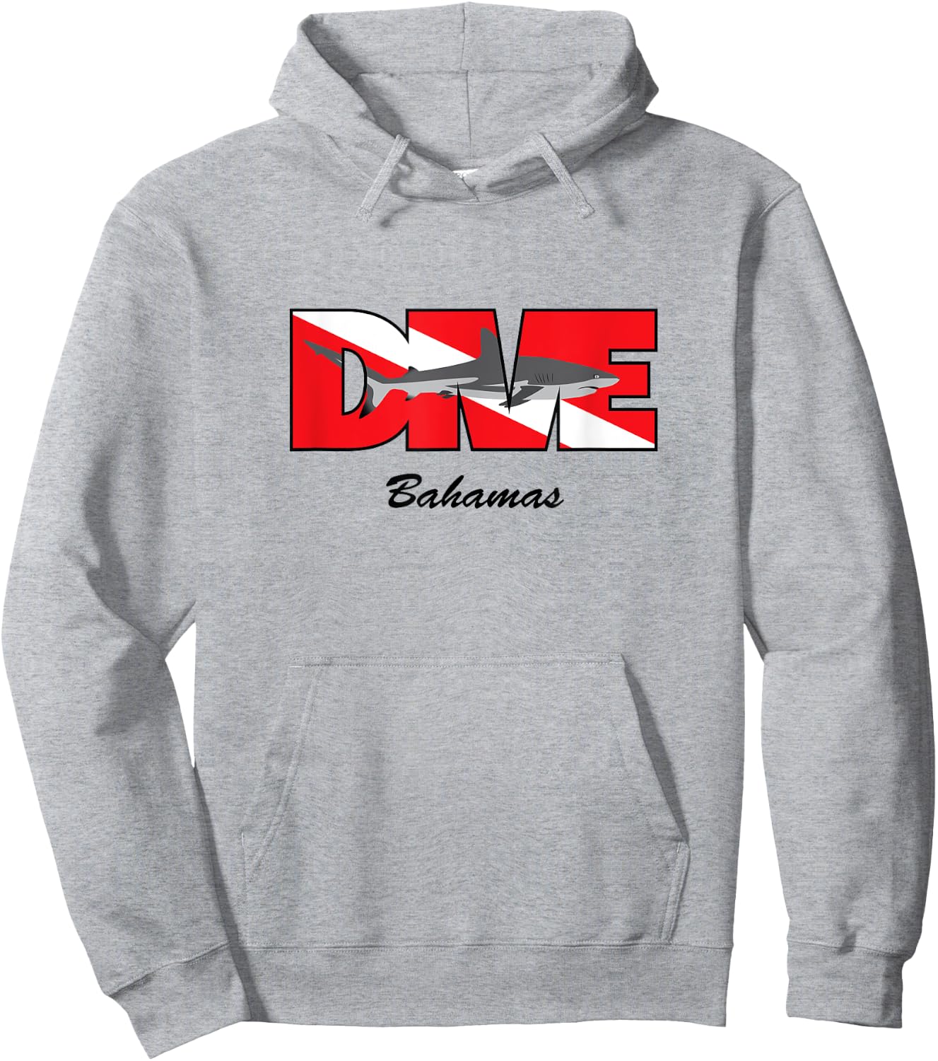 Certified Fish Scuba Dive Reef Shark Bahamas Hoodie - Hoodie | Ash