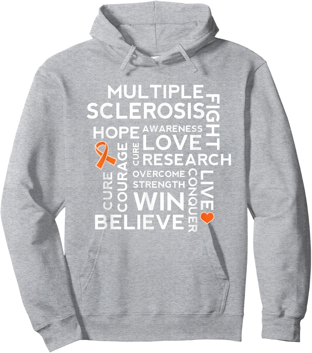 Multiple Sclerosis Awareness MS Walk Hoodie - Hoodie | Ash