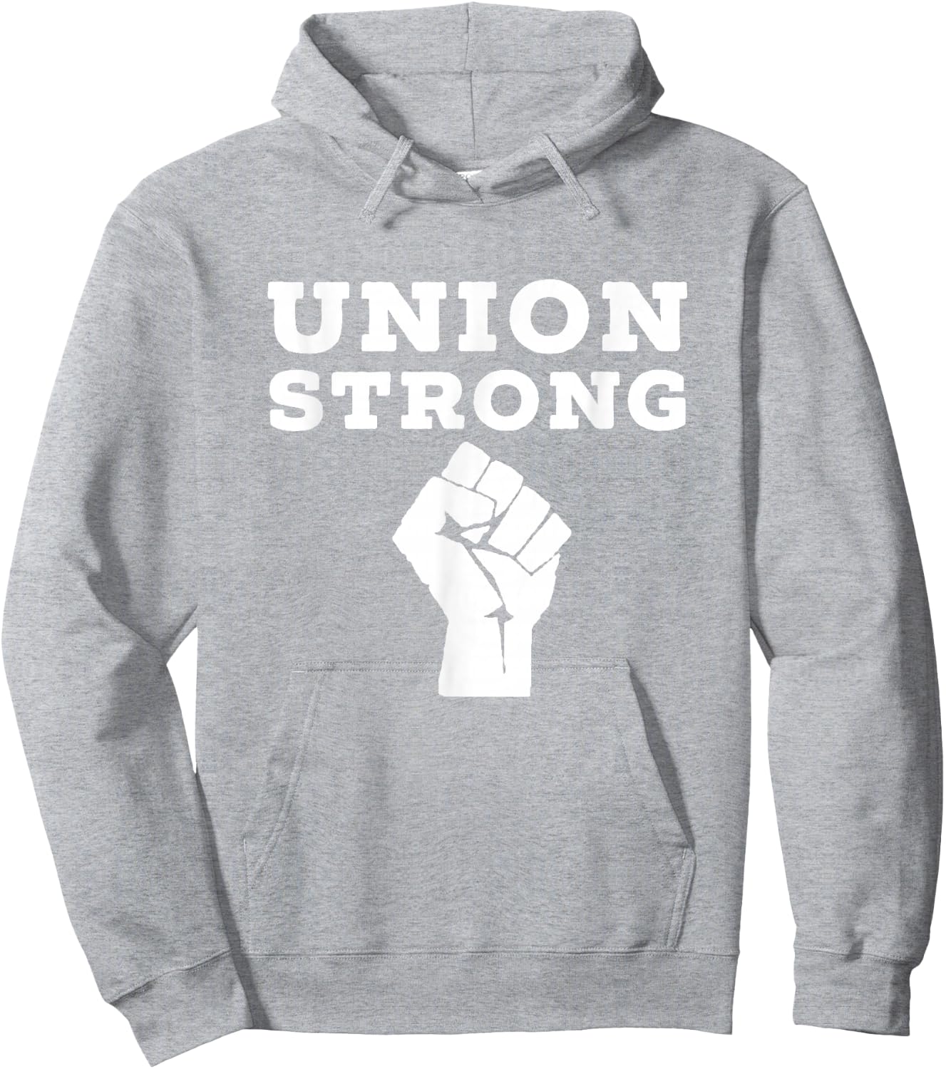 Union Strong Solidarity Fist Shirt Hoodie - Hoodie | Ash