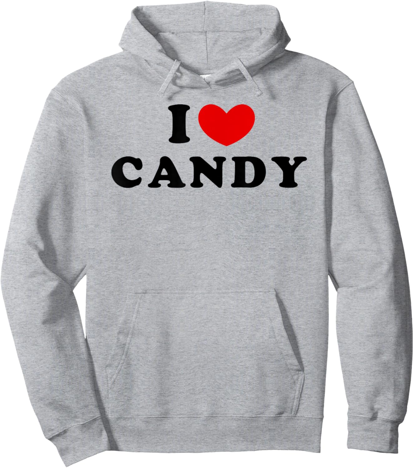 I Love Candy, I Heart Candy Hoodie - Hoodie | Ash