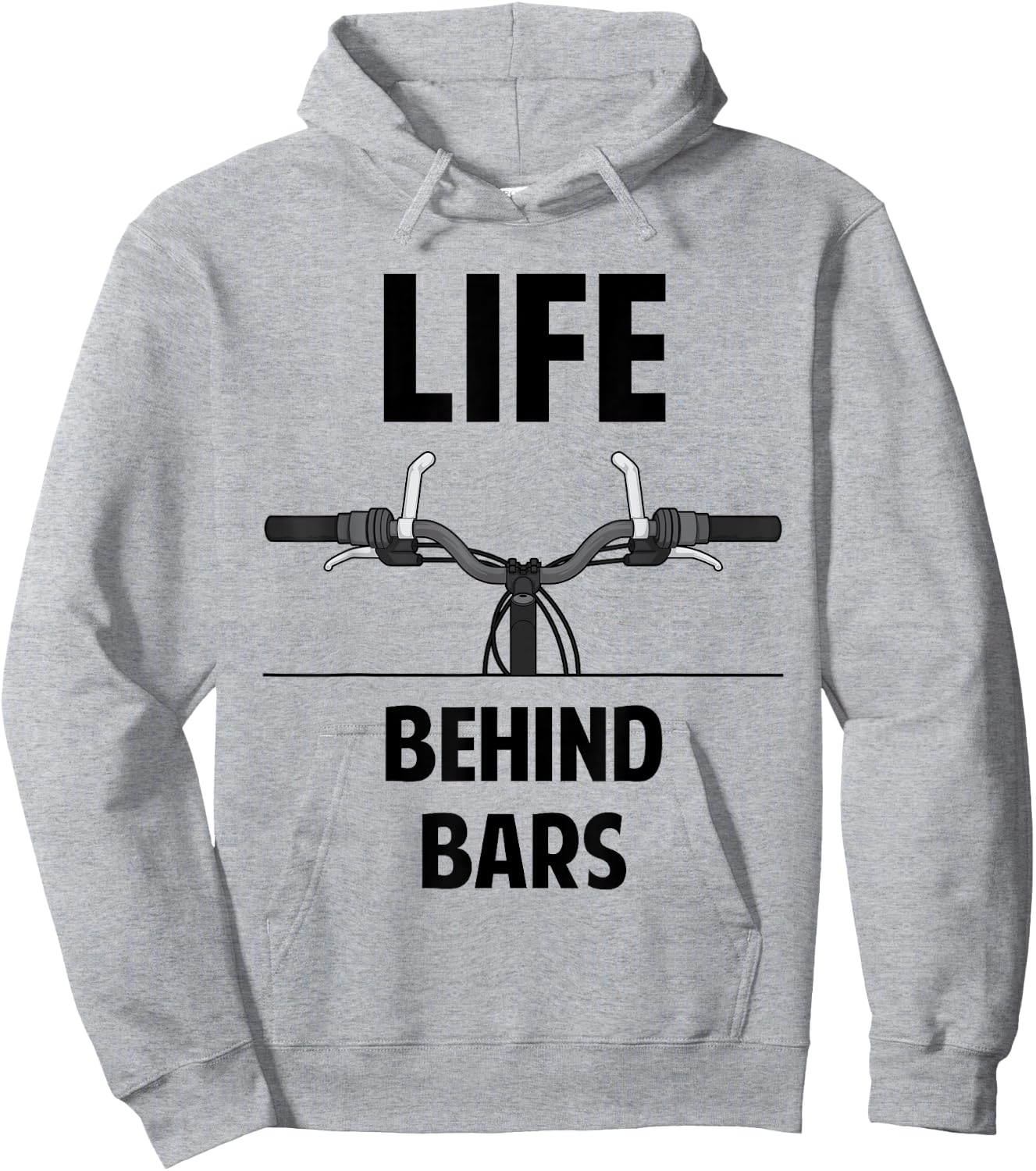 Life Behind Bars Funny Bike Hoodie - Hoodie | Ash