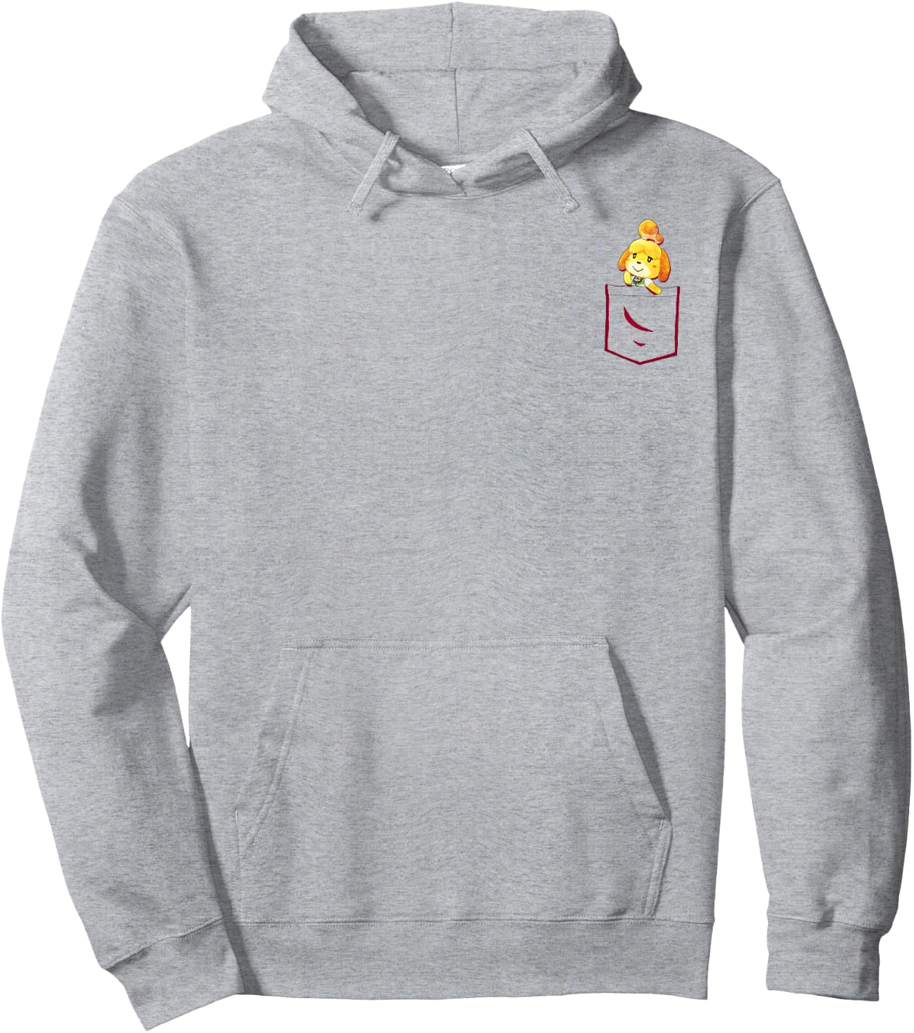 Animal Crossing Isabelle Pocket Cute Hoodie - Hoodie | Ash