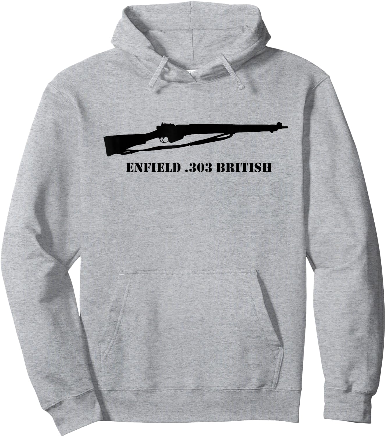 Enfield Shirt British SMLE WW2 WWII 303 Brit Hoodie - Hoodie | Ash