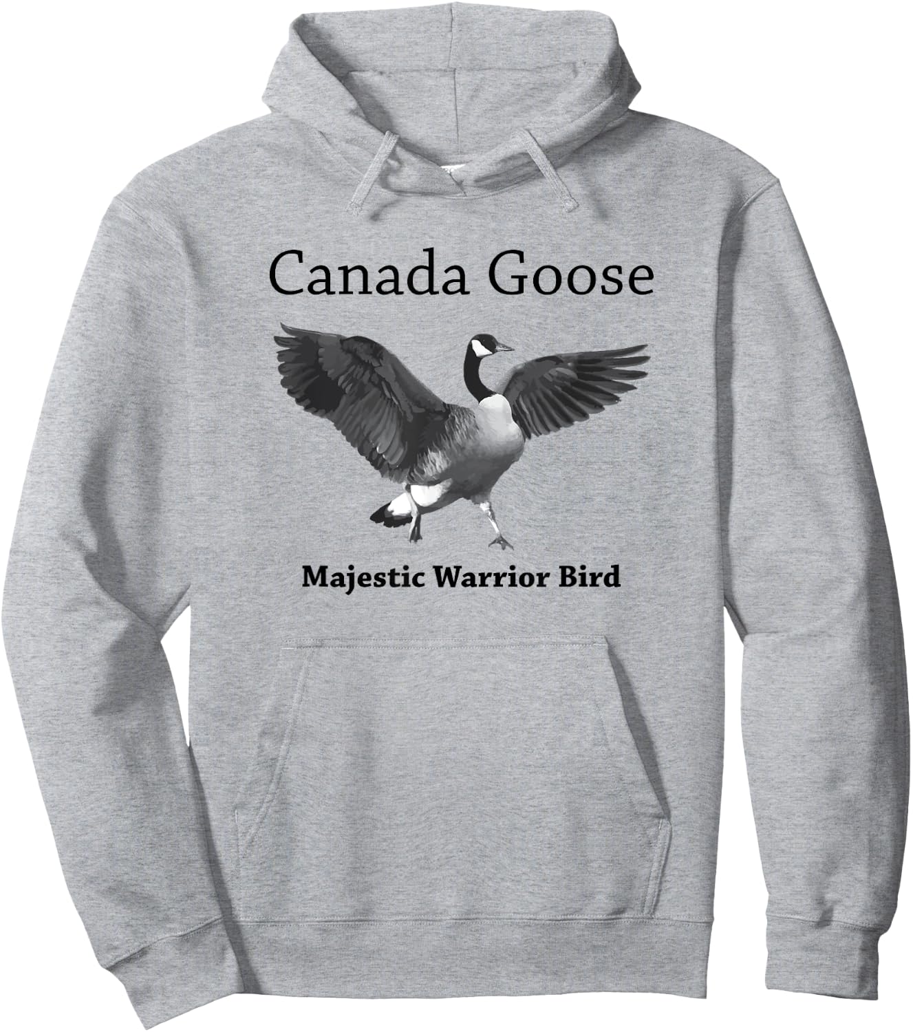 Proud Canadian Goose Majestic Warrior Bird Hoodie - Hoodie | Ash