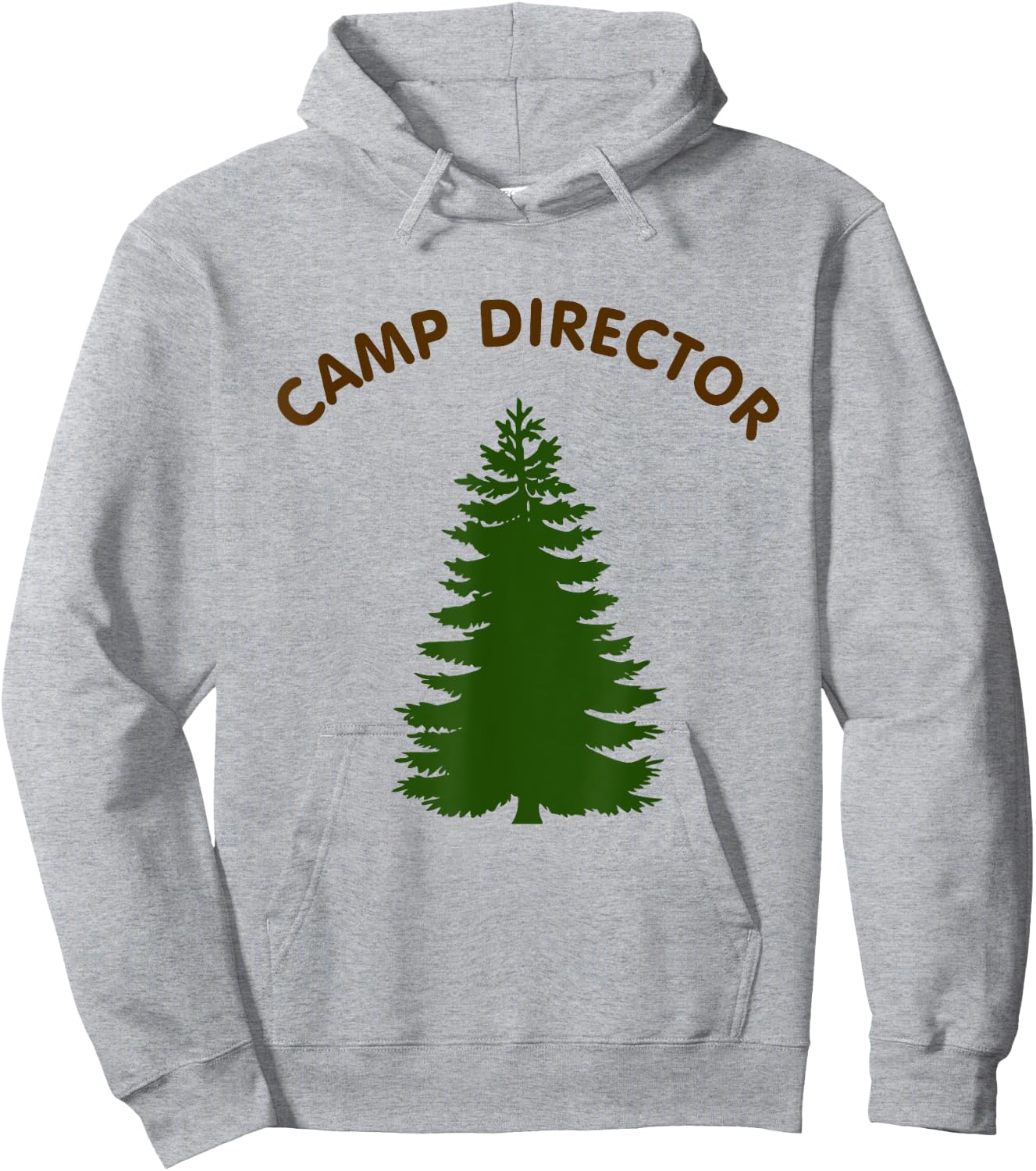 Camp Director Counselor Summer Pine Tree Gift Hoodie - Hoodie | Ash