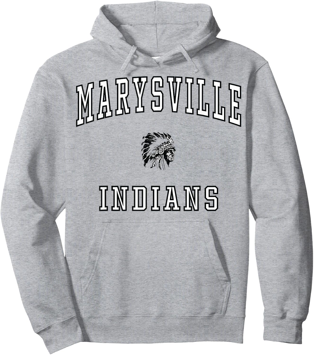 Marysville High School Indians C1 Hoodie - Hoodie | Ash