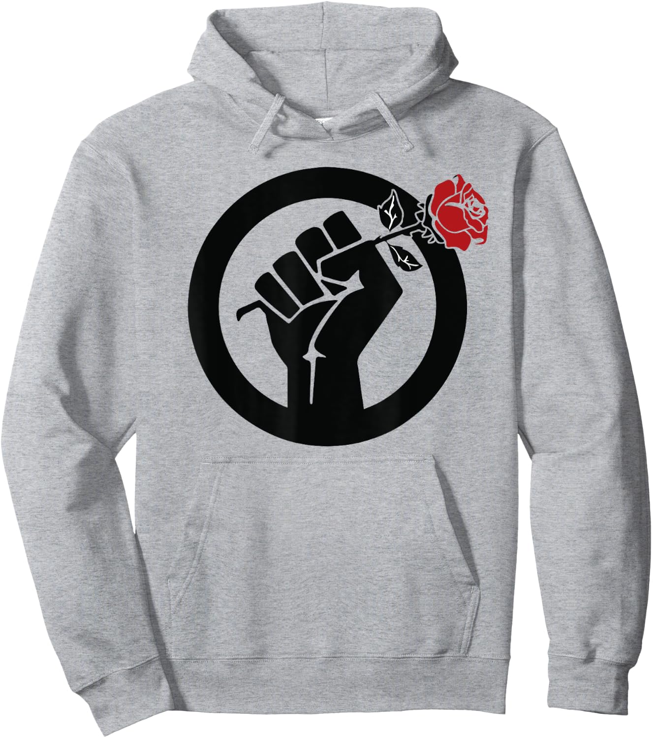 DSA Rose Resist Fist Hoodie - Hoodie | Ash