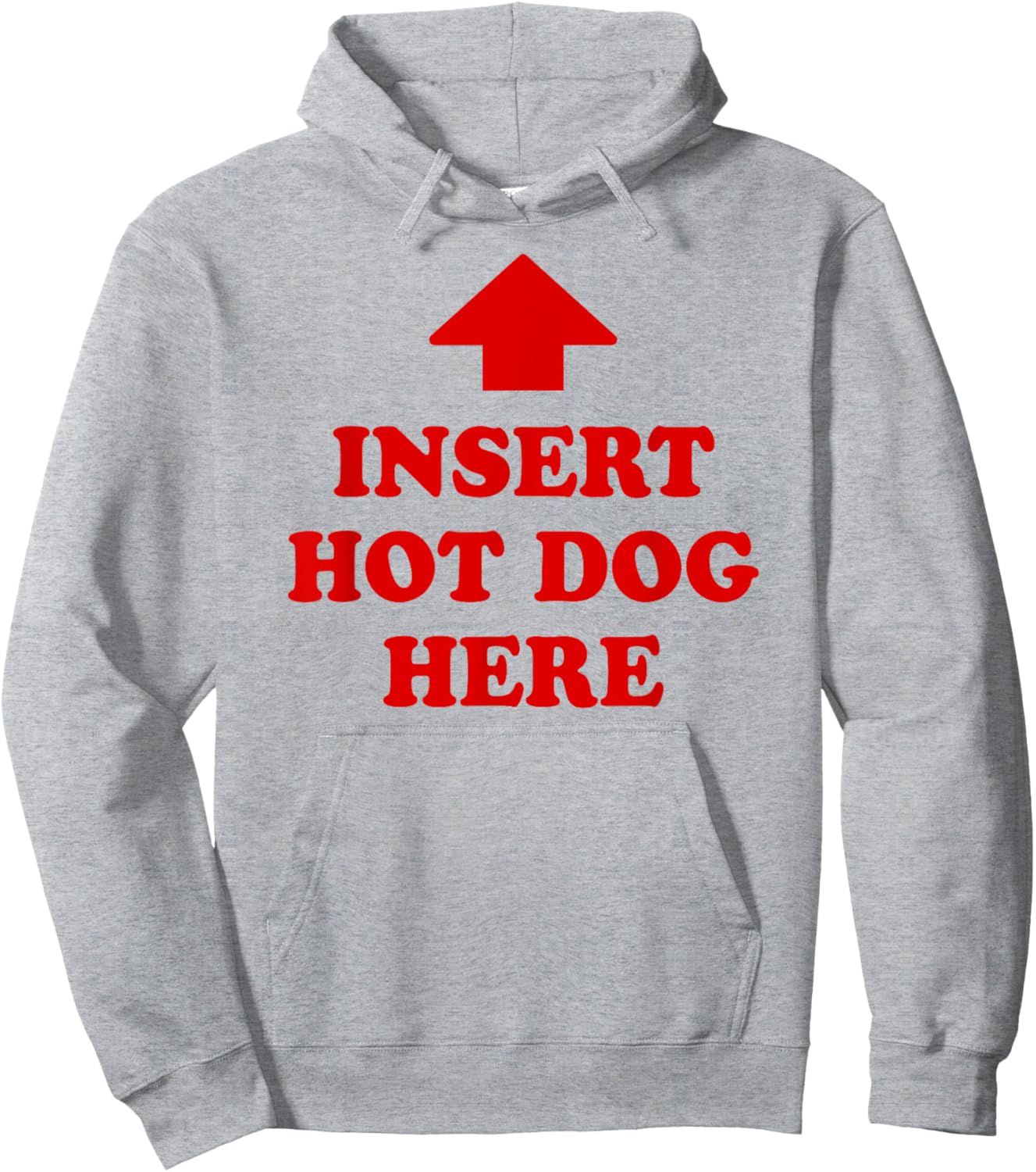 Insert Hot Dog Here Funny Foodie Meme Quote Hoodie - Hoodie | Ash