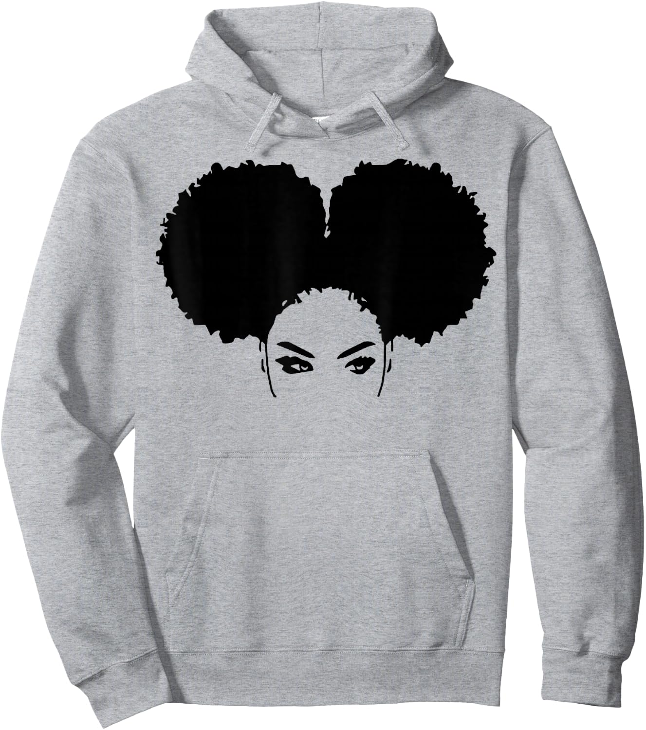 Strong Black Woman Natural Curly Girl Afro Hair Hoodie - Hoodie | Ash