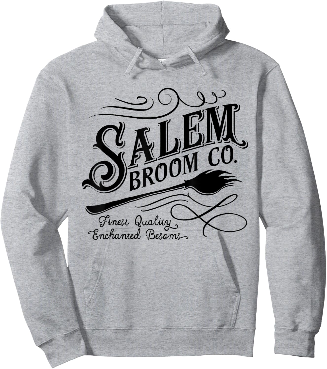 Salem Broom Company est 1692 Halloween Hoodie - Hoodie | Ash