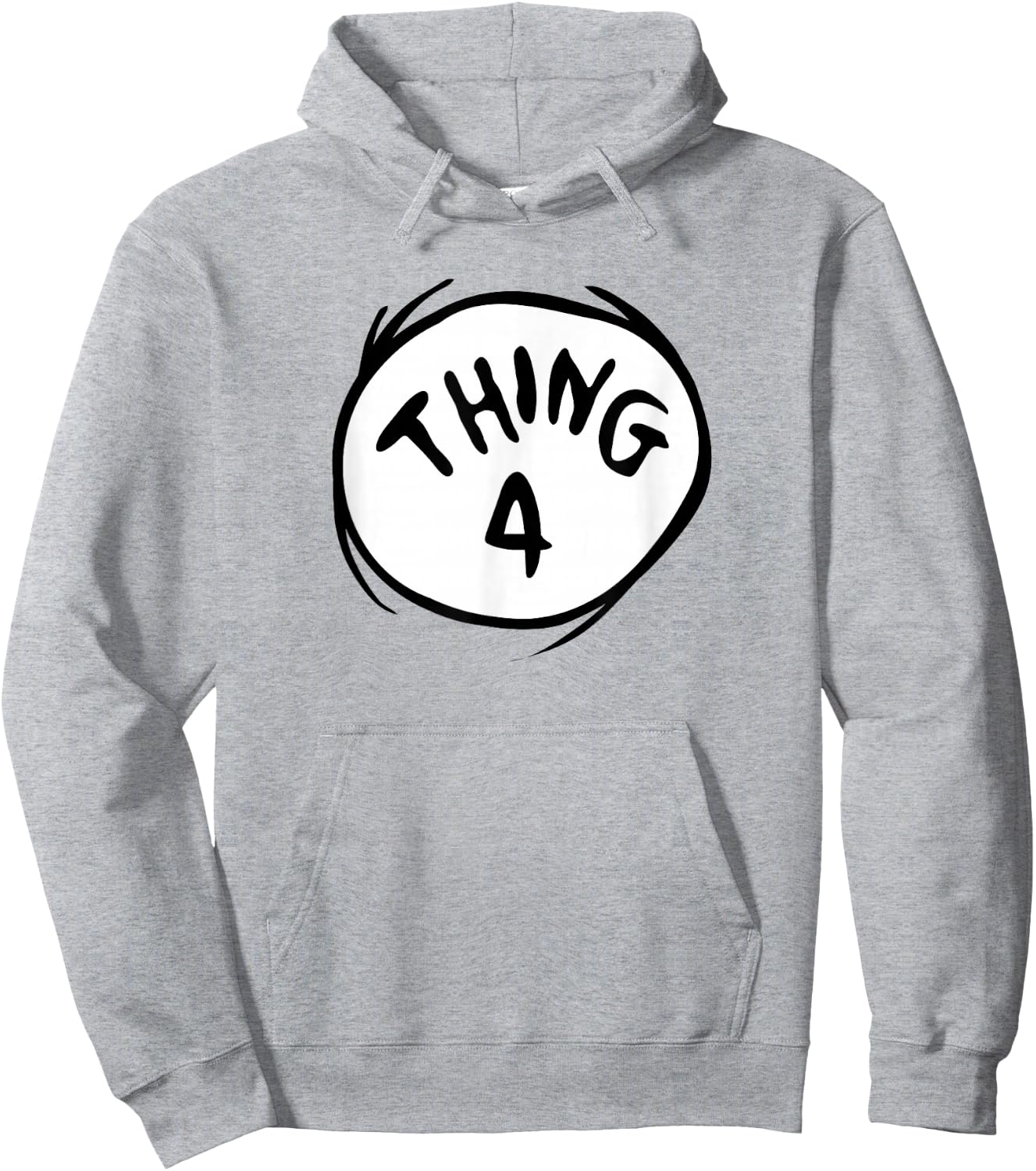 Dr. Seuss Thing 4 Emblem Colour Option Hoodie - Hoodie | Ash