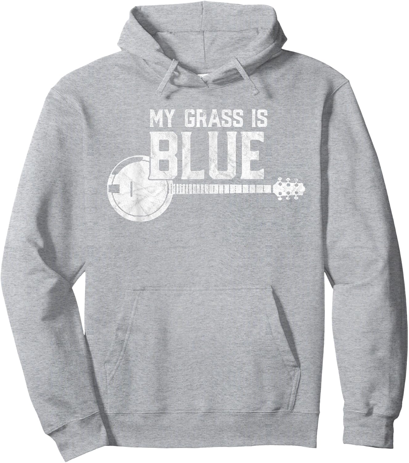 My Grass is Blue - Bluegrass Banjo Player / Fan Hoodie - Hoodie | Ash