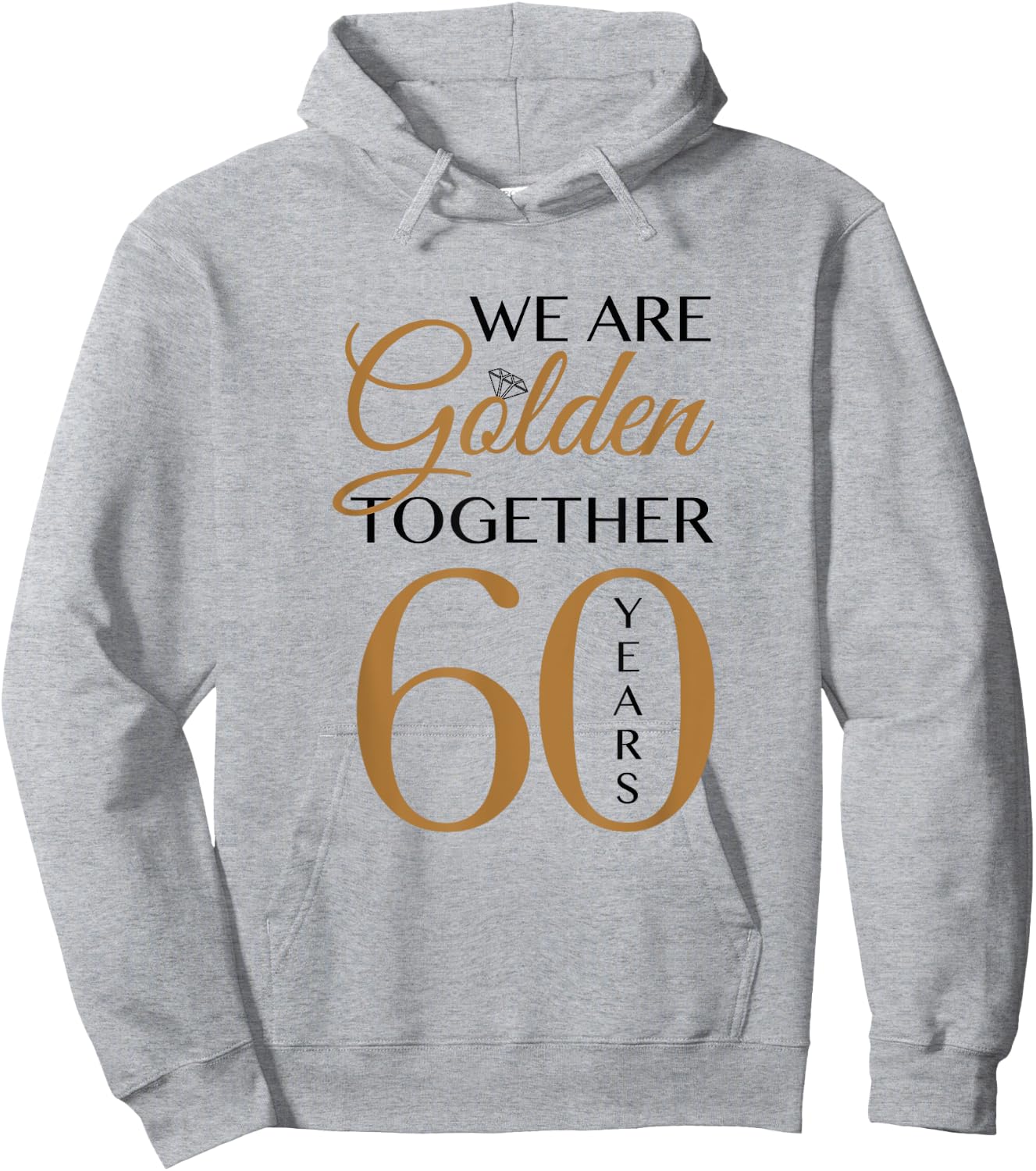 60th Wedding Anniversary Hoodie - Hoodie | Ash