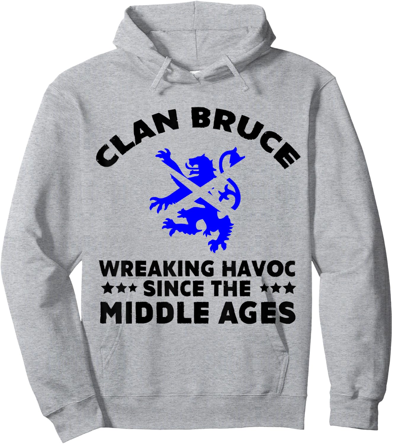 Bruce Scottish Kilt Family Clan Scotland Name Hoodie - Hoodie | Ash