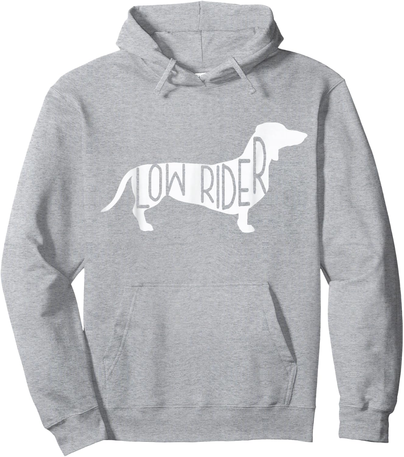 Dachshund Low Rider T Shirt Hoodie - Hoodie | Ash