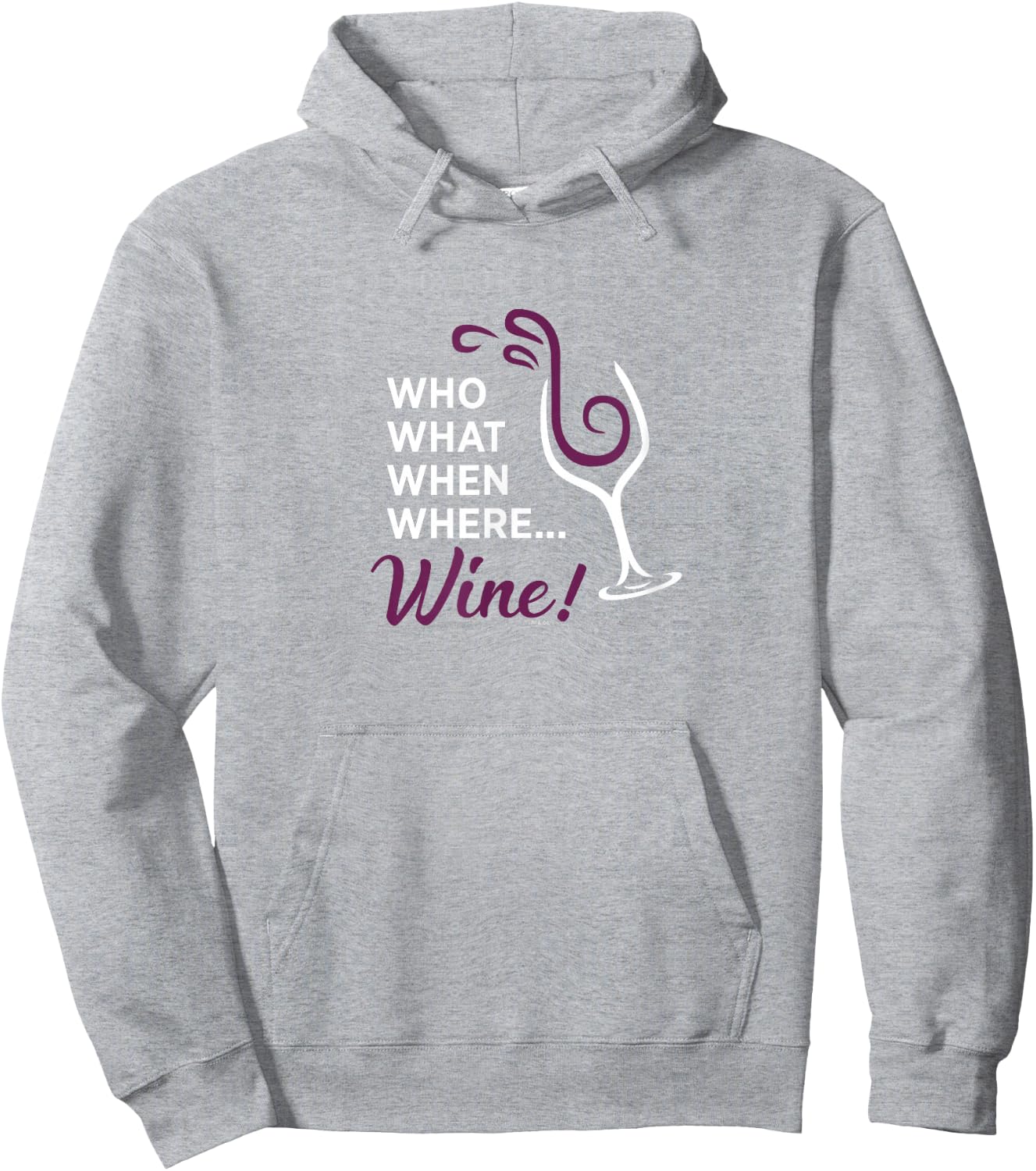 The Good Place Who, What, When, Where, Wine Hoodie - Hoodie | Ash