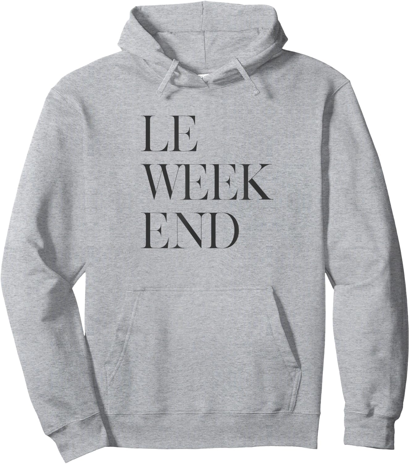 Le Weekend -Adults Grey Hoodie - Hoodie | Ash