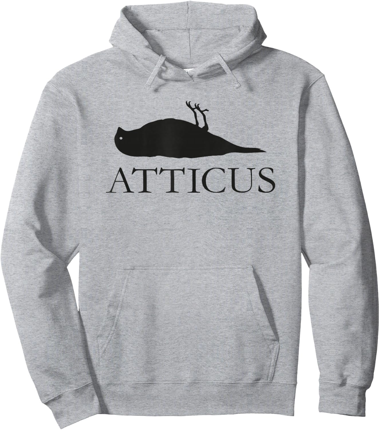 Atticus Deadbird Blackout Logo T Shirt Hoodie - Hoodie | Ash