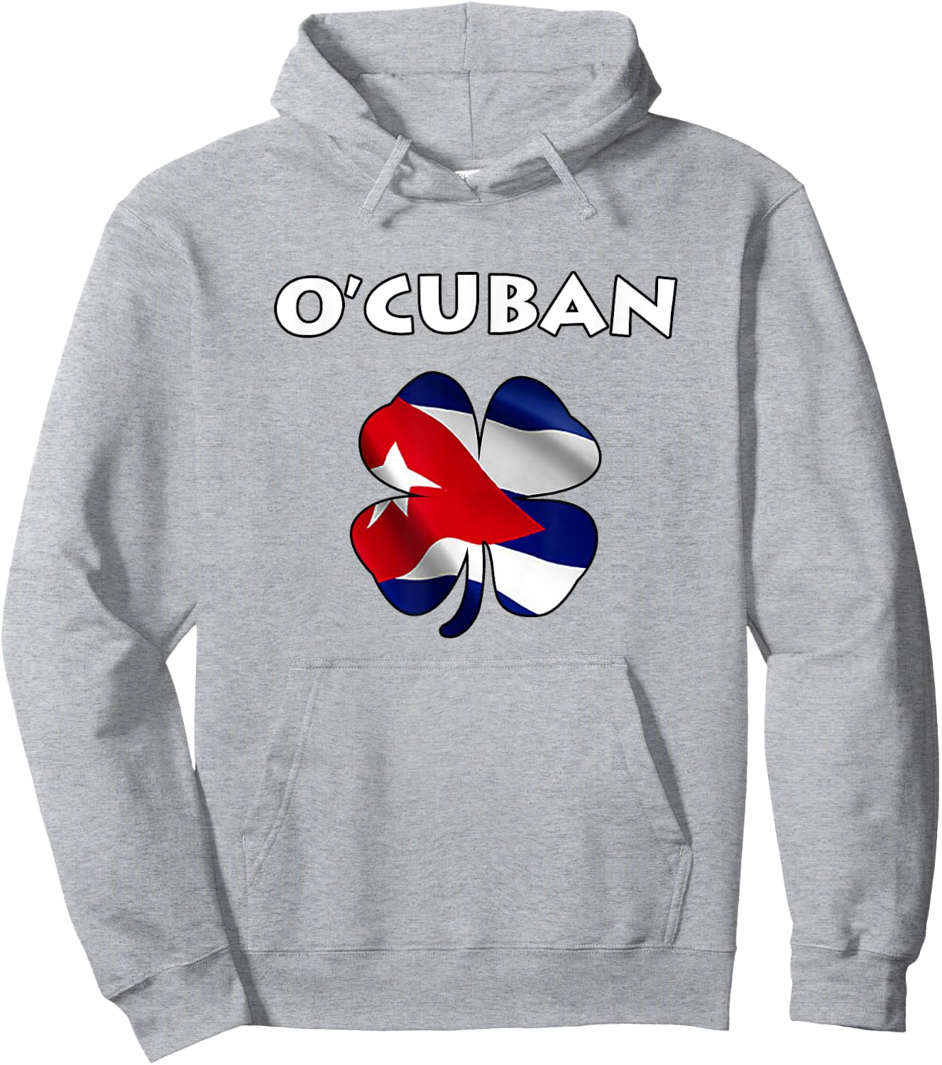 O'Cuban St. Patricks Day Flag Hoodie - Hoodie | Ash