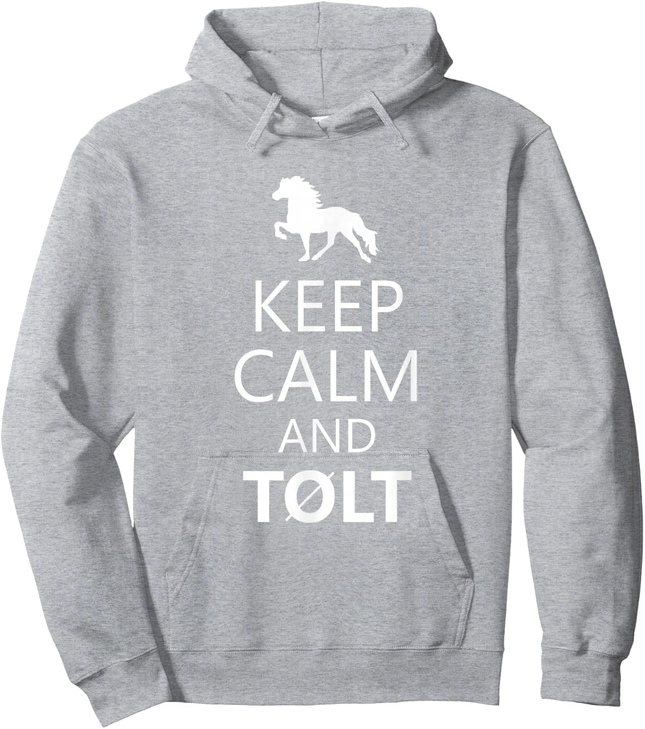Keep Calm And Tolt - Icelandic Horse Lovers Hoodie - Hoodie | Ash